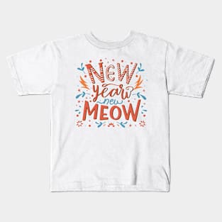 New year new meow Kids T-Shirt